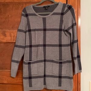 Alison Sheri Sweater - Plaid - Size Small